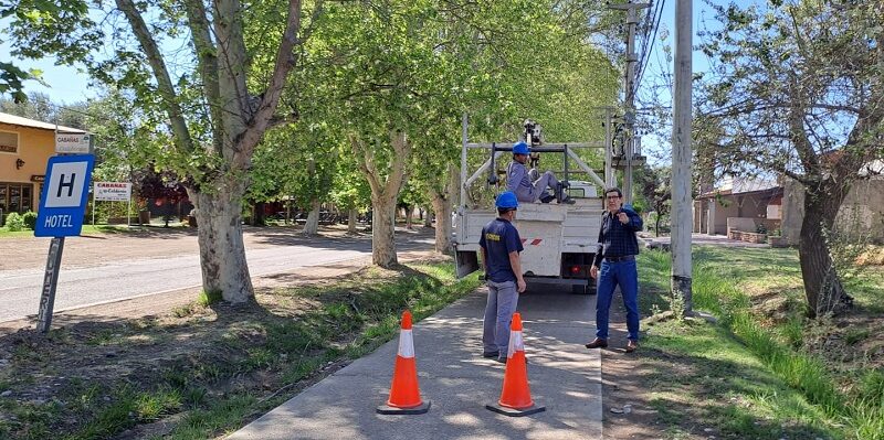 Nuevas luces LED en el acceso oeste a San Rafael y la Ciclovía