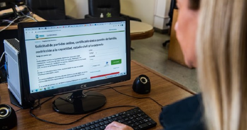 El Registro Civil de Mendoza permite tramitar por internet certificados de extravío