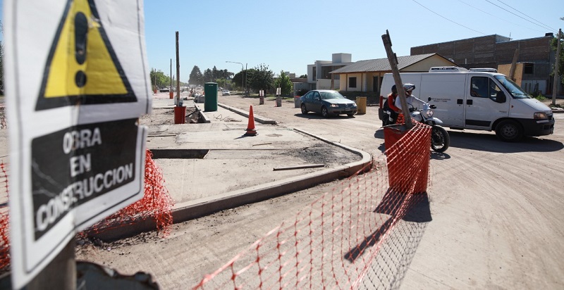 Desvío por obras en el Paseo Dean Funes