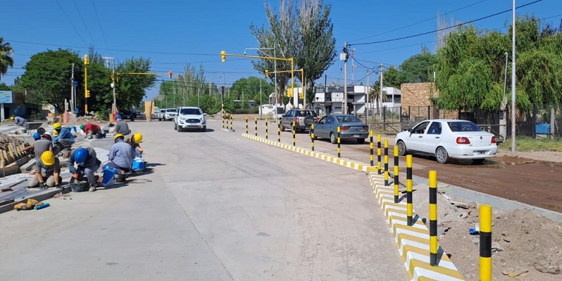 Ya funciona el nuevo nudo vial en Sarmiento y Dean Funes