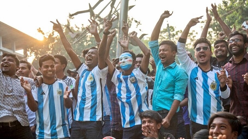 Bangladesh fue una fiesta por el triunfo de la Scaloneta