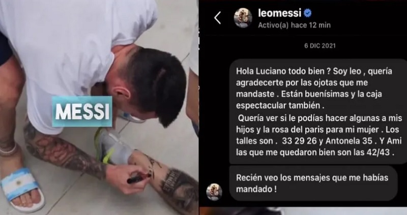«Soy Leo»: la historia detrás del mensaje de Messi por unas ojotas