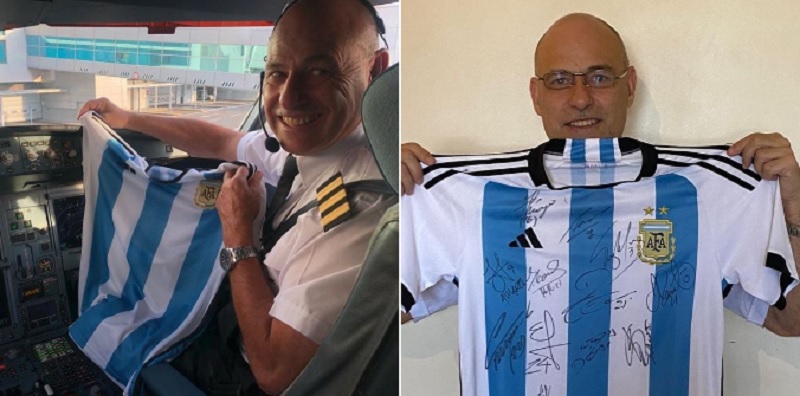 Uno de los pilotos que trajo el avión de los campeones del Mundo es sanrafaelino