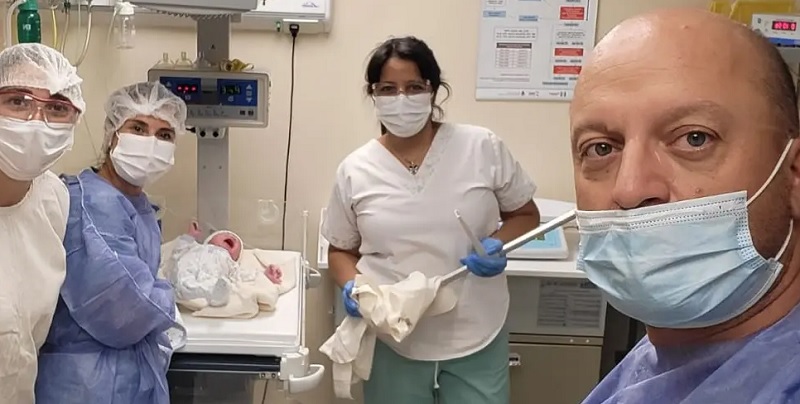 Nació en San Rafael el primer bebe mendocino y se llama Valentín