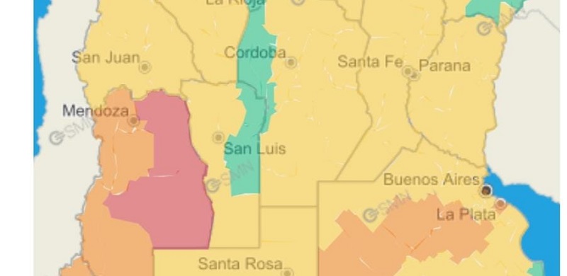 San Rafael en nivel rojo por el calor extremo