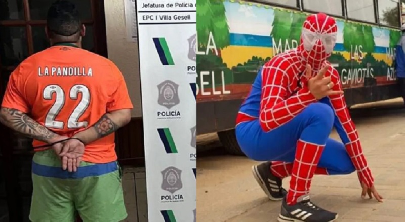 Detuvieron al jefe de la barra de Vélez por golpear al Hombre Araña