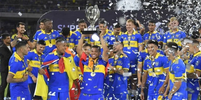 Con tres goles de Benedetto, Boca se quedó con la Supercopa Argentina