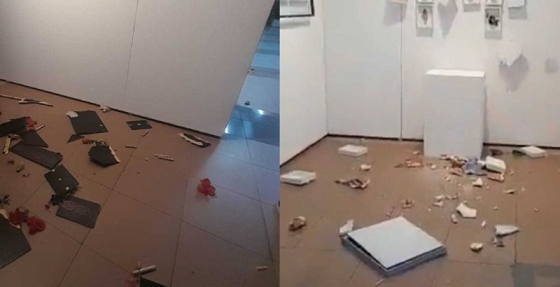 Un grupo religioso destrozó una obra de arte valuada en $480.000 durante una exposición feminista