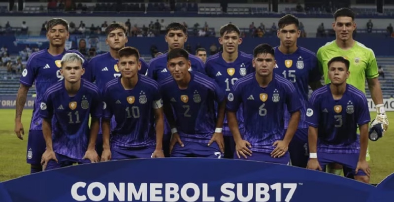 Argentina venció 2-1 a Venezuela en el Sub 17 y quedó a un paso del Mundial