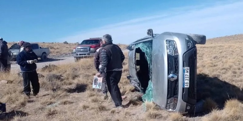 Vuelco con heridos en la ruta 180