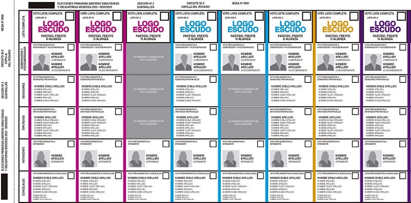 Se sorteó el lugar que ocuparán las agrupaciones políticas en la Boleta Única Papel en las elecciones a Gobernador
