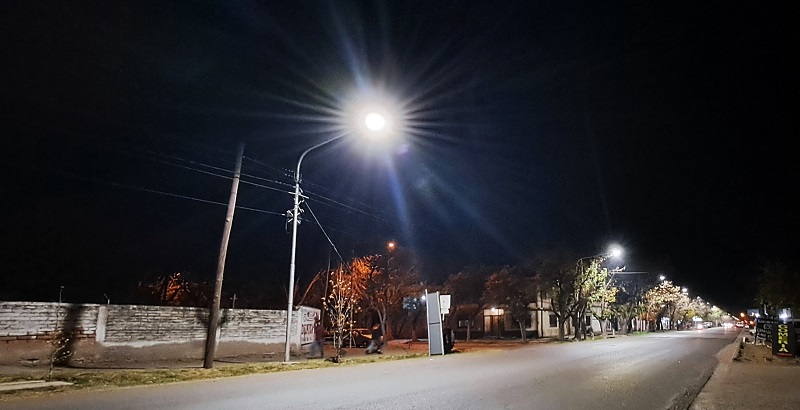 San Rafael suma luces LED, ahora en avenida Alberdi