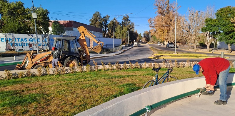 Avanzan las obras en la Rotonda de la Copa