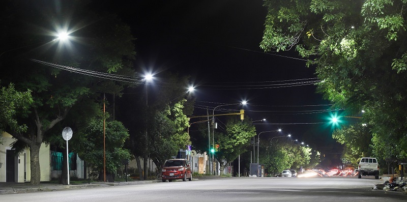 La Avenida Zapata tendrá tecnología LED frente al Parque Norte