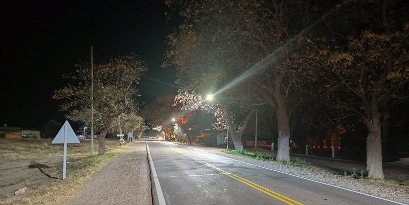 Se encendieron nuevas luces LED en Atuel Norte