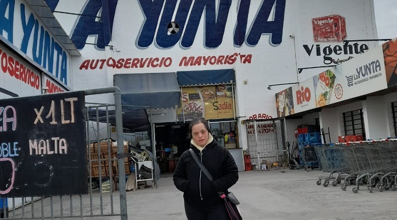Aumna de APRID consiguió trabajo en La Yunta