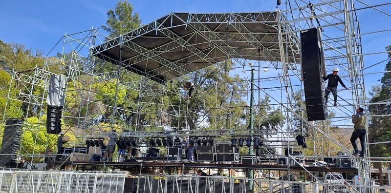 Así se prepara el parque Yrigoyen para recibir el festejo de Primavera