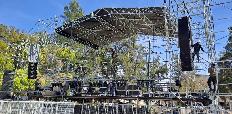 Así se prepara el parque Yrigoyen para recibir el festejo de Primavera