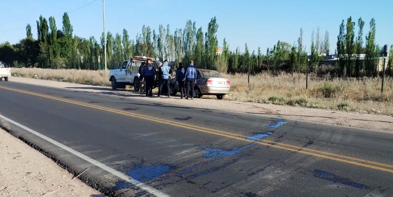 Herido grave luego de un choque en la madrugada