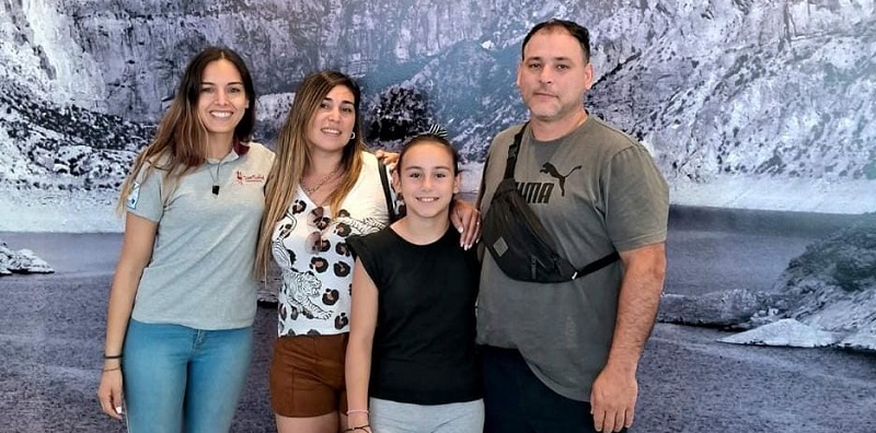 Los primeros turistas de la termporada son de Pilar, Buenos Aires