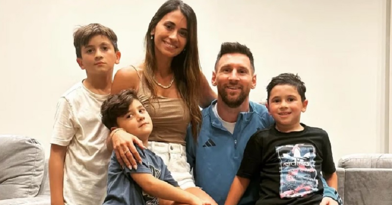 El detalle en la foto de Antonela Roccuzzo que llamó la atención: de qué cuadro es Mateo Messi