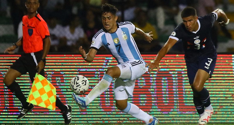 Argentina Sub 23 rescató un empate agónico ante Paraguay en el Preolímpico