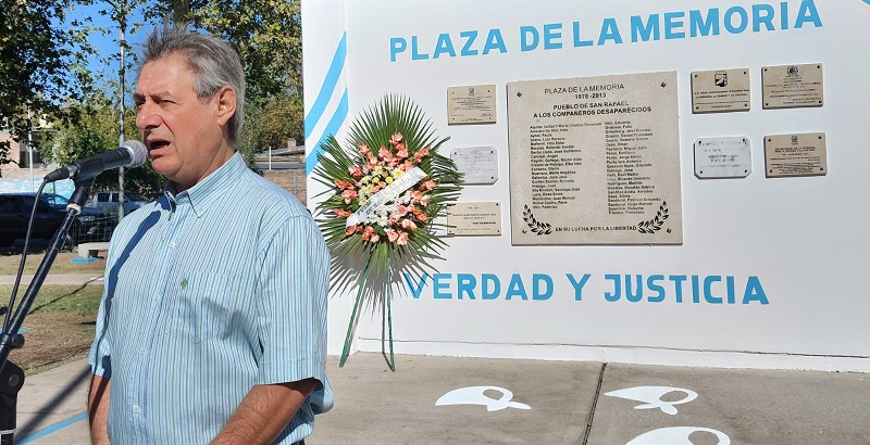Omar Félix encabezó el acto por el Día de la Memoria y la Justicia