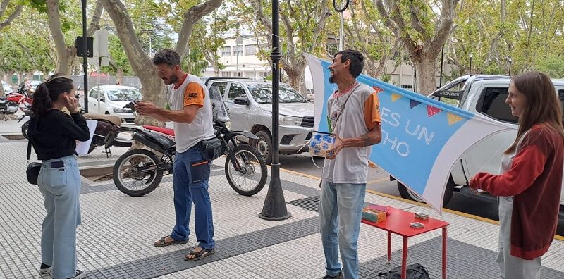 El Convite organizó pausas recreativas en el centro con juegos para los sanrafaelinos