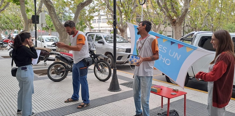 El Convite organizó pausas recreativas en el centro con juegos para los sanrafaelinos