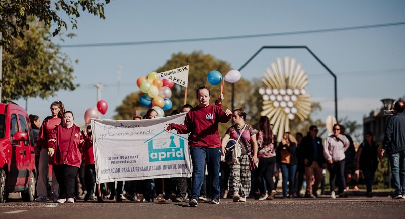 Caminata, música, baile y juegos, así se conmemoró el Día del Síndrome de Down en San Rafael