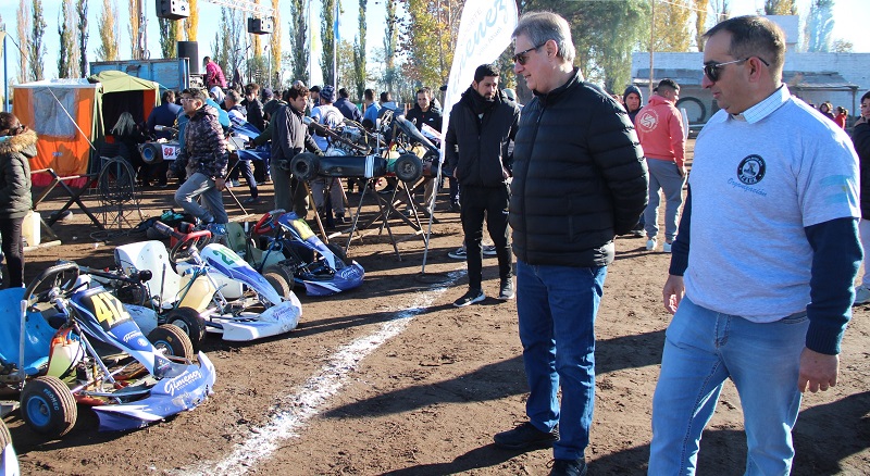 Omar Félix participó de la inauguración del nuevo kartódromo de Villa Atuel