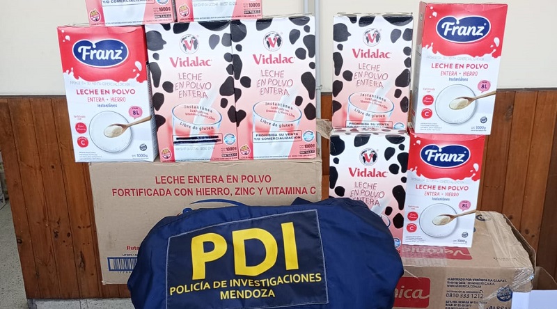 Secuestran cajas de leche en polvo que estaban prohibidas para la venta en Guaymallén