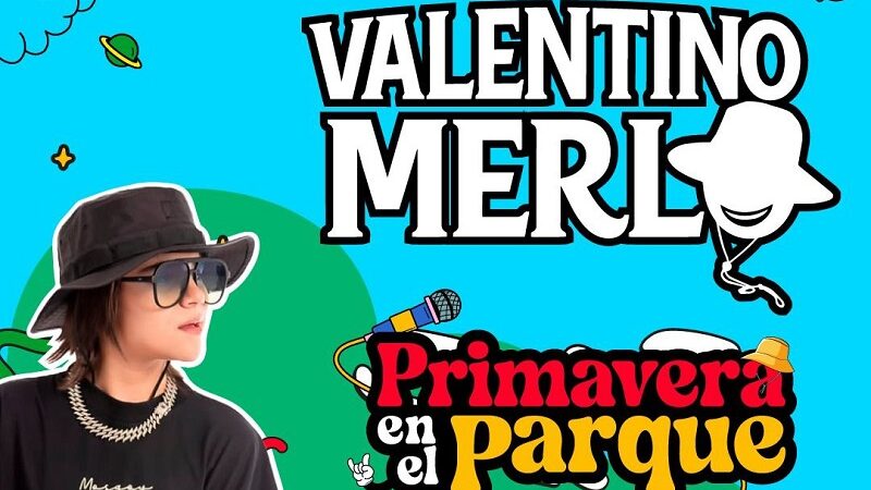 Valentino Merlo llega a San Rafael para recibir la primavera