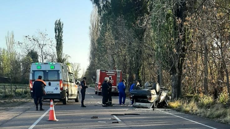 Terrible vuelco con una víctima fatal