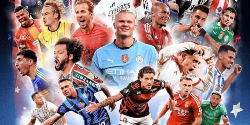 Las figuras de Boca y River que aparecieron en el póster oficial del Mundial de Clubes