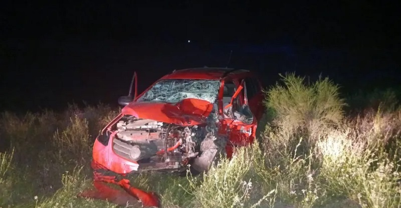 Falleció un adulto mayor en un choque impresionante sobre ruta 160