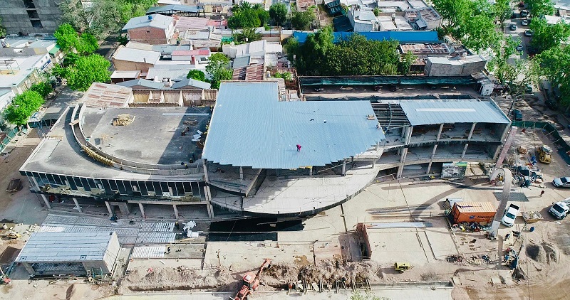 Ex Terminal: así avanza el nuevo techo y las obras urbanas