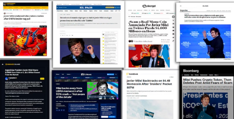 Así reaccionó la prensa internacional a la promoción de una criptomoneda que hizo el presidente Javier Milei