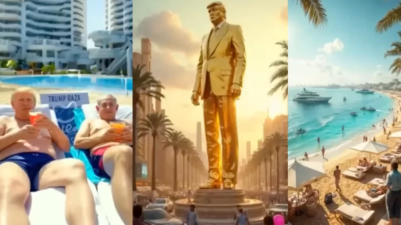 Escándalo por un video de Trump: Gaza convertida en un balneario de lujo donde él toma sol con Netanyahu