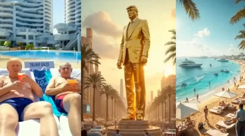 Escándalo por un video de Trump: Gaza convertida en un balneario de lujo donde él toma sol con Netanyahu