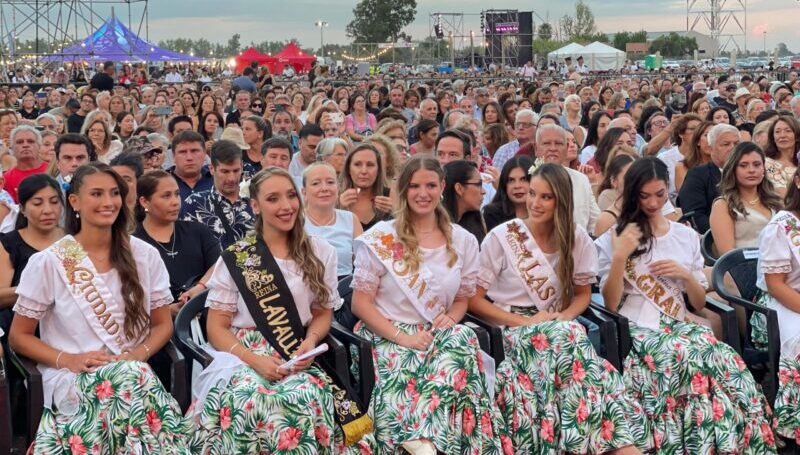 Sofía Zingaretti presente en la colorida Fiesta de la Cosecha en Mendoza