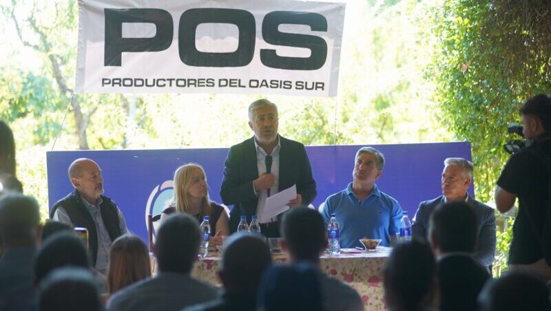 Cornejo aseguró en Real del Padre que “el Gobierno provincial no abandona al agro, lo sostiene y lo va a proteger”