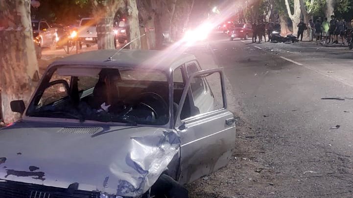 Grave triple choque en avenida Yrigoyen