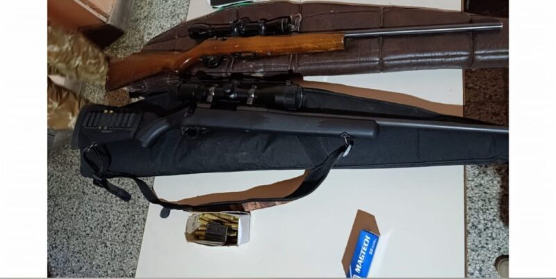 Cinco detenidos por tenencia de armas de fuego en Monte Comán