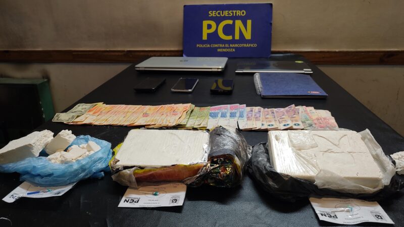 San Rafael: cayó un distribuidor con cocaína grabada con el logo de Playboy