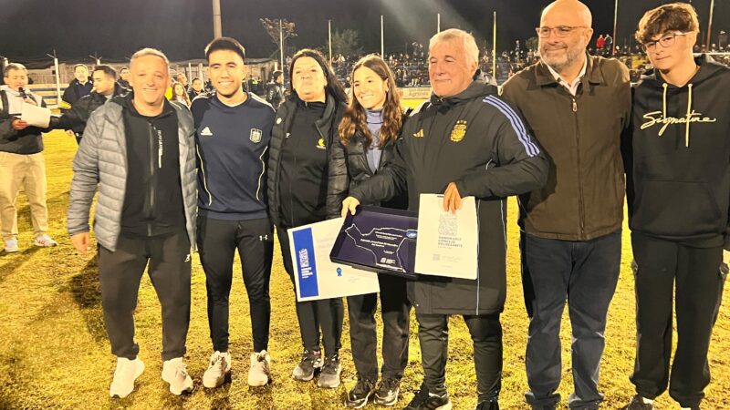 El HCD distinguió a la Selección Argentina Sub 20 y acompañó el amistoso frente al seleccionado sanrafaelino