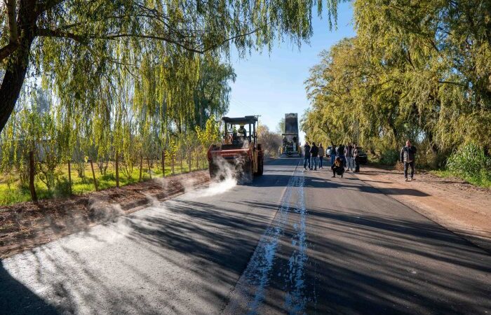 Vialidad Mendoza ya repavimentó el 60% de la ruta de Los Claveles