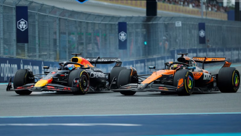 GP de Miami: Oscar Piastri y Lando Norris lideraron con McLaren, Dohaan abandonó luego de la largada