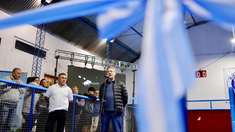 Se inauguraron las canchas de bochas de Real del Padre