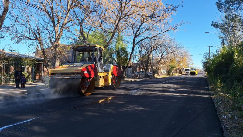 Avanza la renovación asfáltica del corredor de Urquiza y Comodoro Py